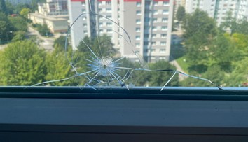 Rodine v Bratislave niekto prestrelil okno. Polícia ich šokovala s verziou, že dieru mohol vyďobať vták