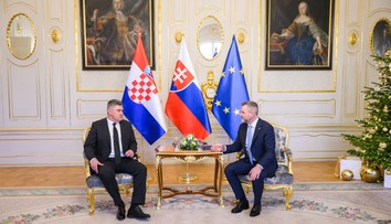 Chorvátky prezident pricestoval na Slovensko. S Pellegrinim rokovali o energetike aj rozšírení EÚ
