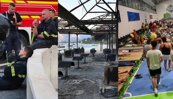 FOTO+VIDEO: Vyčerpaní hasiči, zhorené autá a domy. Skaza po požiari v Chorvátsku očami fotografov