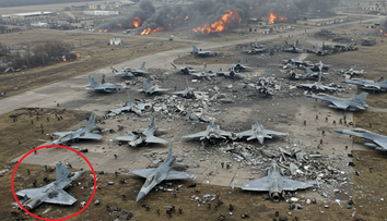 Ruská propaganda zlyhala. Falošná snímka zničených ukrajinských stíhačiek F-16 obsahovala detskú chybu