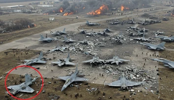 Ruská propaganda zlyhala. Falošná snímka zničených ukrajinských stíhačiek F-16 obsahovala detskú chybu