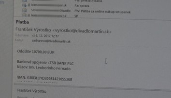 Martinské divadlo chceli okradnúť sofistikovaným spôsobom. Zachránila ho podozrievavá ekonómka