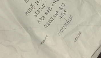 Poslali list do Austrálie, obálka sa im vrátila s pečiatkou "vyššia moc"