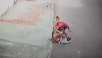 VIDEO: Agresívny pitbul napadol malé dieťa. Na pomoc mu pribehol mladý otecko