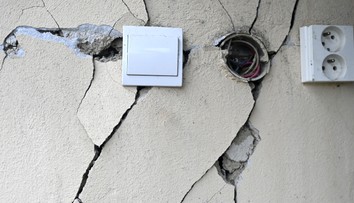 FOTO: Otrasy na západe Slovenska napáchali škody: Popadané monitory aj prasknuté steny