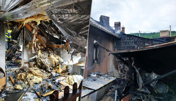FOTO: Na Spiši požiar zachvátil byty a hospodárske budovy. Hasiči zachránili päť ľudí, jeden skončil v nemocnici