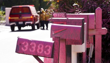 OBRAZOM: Kalifornia sa zafarbuje naružovo. Aký prášok zhadzujú lietadlá?