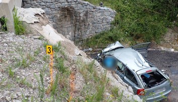 FOTO: Smrteľná nehoda pri Dolnom Kubíne. Auto vyletelo z cesty, vodič (†56) neprežil
