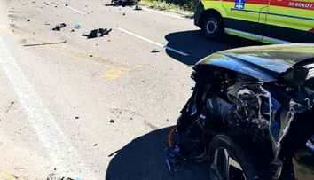 FOTO: Tragická nehoda na juhu Slovenska: Motorkár neprežil, spolujazdkyňa je ťažko zranená