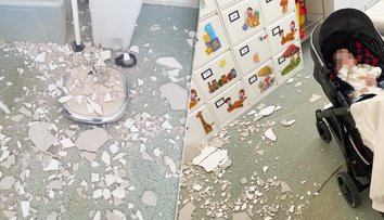 Pri páde omietky na poliklinike v Trnave utrpela mamička otras mozgu. Podľa správcu budovy za to mohol prelet stíhačky