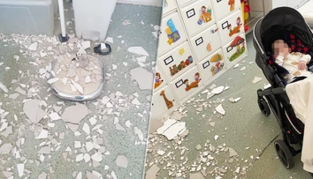 Pri páde omietky na poliklinike v Trnave utrpela mamička otras mozgu. Podľa správcu budovy za to mohol prelet stíhačky