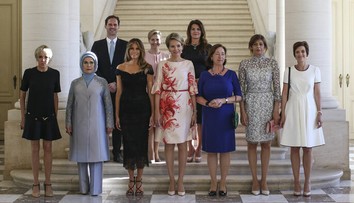 Na stretnutí prvých dám nechýbal ani manžel luxemburského lídra