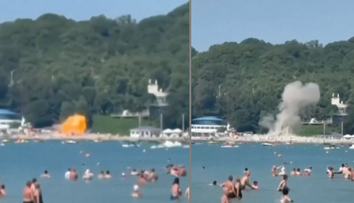 VIDEO: Dron dopadol priamo na pláž plnú ľudí. Po ukrajinskom útoku v ruskom letovisku hlásia štyri obete