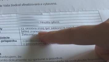 Mala narazenú pečeň, jej stav sa zhoršil a možno ju budú operovať. Veronike po zrážke vlakov priznali najnižšie odškodné
