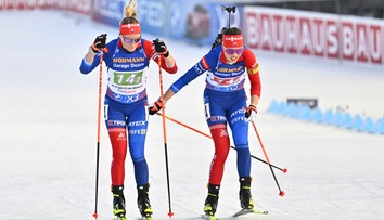 Kapustová strieľala bezchybne, v cieli padla na zem. Slovenky boli v štafete bez šance už po prvom úseku