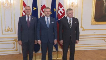 Traja najvyšší ústavní činitelia Slovenska si sadli za jeden stôl. Popri oslavách preberali budúcnosť krajiny