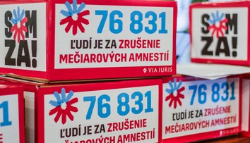 Via Iuris odovzdala petíciu za zrušenie amnestií, podpísalo ju cez 76 500 ľudí