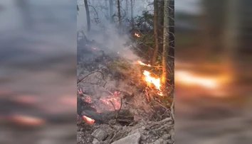 VIDEO: Po týždni opäť horí v Slovenskom raji. Do akcie znovu nasadili Black Hawk
