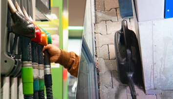 VIDEO: Tankoval, do čoho sa dalo. Muž v Ružomberku naberal benzín do krhly