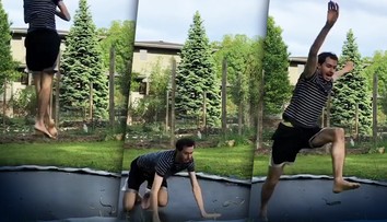VIDEO: K mužovi na trampolíne si prišiel zaskákať aj had