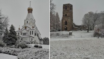FOTO a VIDEO: Slováci v okolí Prešova sa tešili z prvého snehu. Inde môže vykuknúť slnko