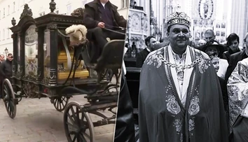 VIDEO: Pohreb rómskeho kráľa v Košiciach. Vystavili ho v zlatej truhle, lúčil sa dav ľudí