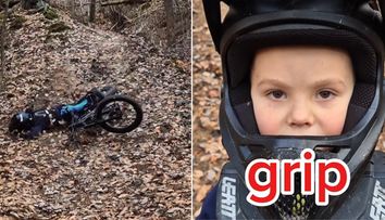 „Blato je super, drží grip.“ Video len 5-ročného Lucaska videlo celé Slovensko: Keď spadne, nerobím paniku, vraví otec