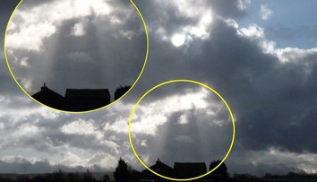 Žena vyfotila schody do neba