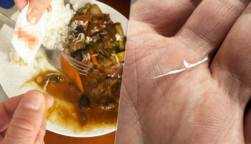 Sklo v jedle z bratislavskej reštaurácie. Žena si dorezala vnútro úst