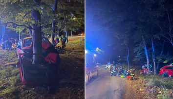 FOTO: Mimoriadne vážna nehoda. Havarovala mladá vodička (18) s plným autom ľudí