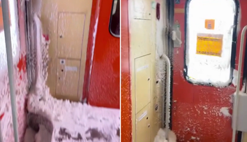 VIDEO: Rýchlik do Bratislavy zasypal sneh. Cestujúcim sa naskytol bizarný pohľad, ZSSK reaguje