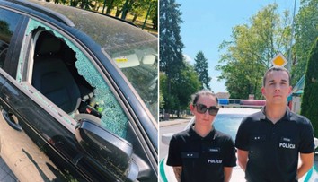 Dieťa ostalo zamknuté v aute. Rýchly zásah polície mu zachránil život