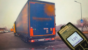 Opitý vodič za volantom obrovského kamióna. Polícia ho zastavila v poslednej chvíli