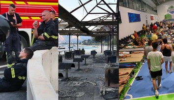 FOTO+VIDEO: Vyčerpaní hasiči, zhorené autá a domy. Skaza po požiari v Chorvátsku očami fotografov