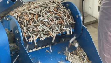 Nepopulárny odpad dostáva druhý život. Pri Bratislave vzniká cesta z cigariet