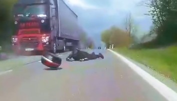 VIDEO: Desivá zrážka. Motorkárovi pri Veľkom Krtíši do cesty vletela lesná zver