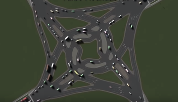 Ako by mala vyzerať najefektívnejšia križovatka? Ukazuje to zverejnená simulácia