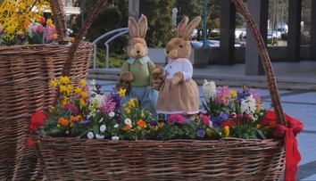 Mestá sa tešia z veľkonočnej výzdoby, vandali ju ničia. Ulice ožívajú farbami