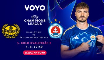 VIDEO: Boj Slovana o Ligu majstrov pokračuje. Sledujte prvý zápas 3. predkola na Voyo