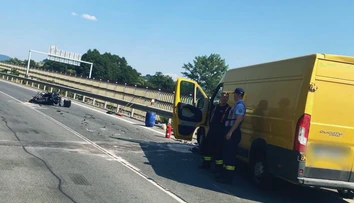 FOTO: Smrteľná jazda pri Detve. Motorkár (†52) zomrel po čelnej zrážke s dodávkou