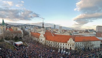 Bratislavské námestie praskalo vo švíkoch. Pozrite si záznam osláv olympijského bronzu