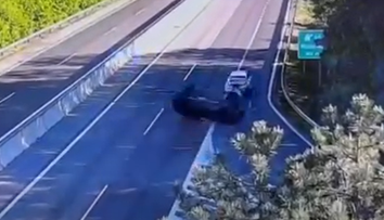 VIDEO: Mrazivé zábery z D1. Vodička narazila do iného vozidla, jej auto sa stalo neovládateľným