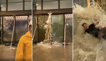 VIDEO: Bolo to ako cunami. Hotel v Hongkongu zaliala počas tajfúnu Ragasa záplavová vlna