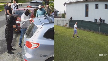 Kukláči vs. pes: Policajná razia v Brezne sa zmenila na napätú scénu. Zasahovali u kolegu