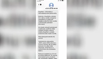 „Máte nedoplatok za parkovanie.“ Podvodná SMS vyzerá na nerozoznanie od skutočnej