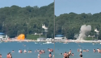 VIDEO: Dron dopadol priamo na pláž plnú ľudí. Po ukrajinskom útoku v ruskom letovisku hlásia štyri obete