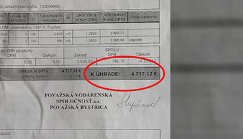 Ako zo zlého sna. Rodine z Púchova prišla obrovská faktúra za vodu, v dome pritom nikto nebýva