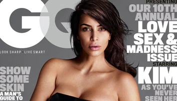 Krásne nahé telo po dvoch deťoch: Kim v pánskom magazíne
