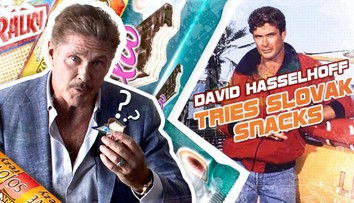 David Hasselhoff ochutnal slovenské sladkosti. Nad jednou z nich len krútil hlavou