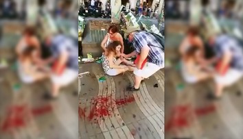Teror v Barcelone: Video zachytáva skazu, ktorú za sebou nechala vraždiaca dodávka